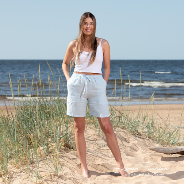 DOLFI Pantaloncini blu chiaro - immagine 3