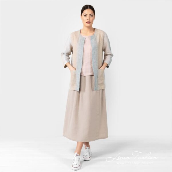 LUNGO Gonna beige - immagine 2