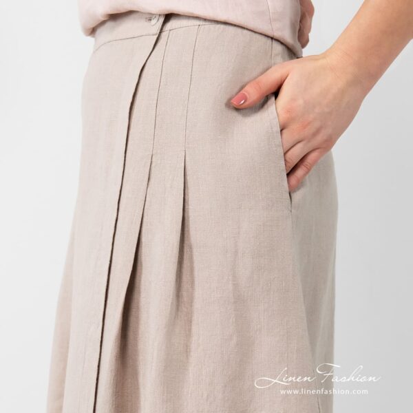 LUNGO Gonna beige - immagine 3