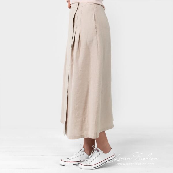 LUNGO Gonna beige - immagine 4