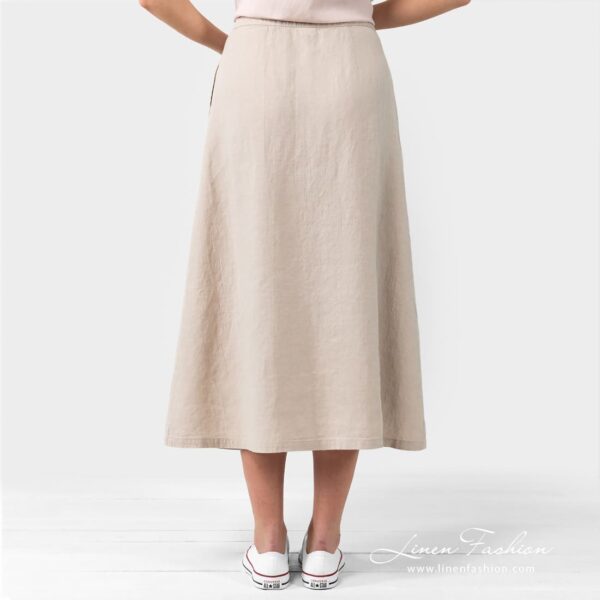LUNGO Gonna beige - immagine 5