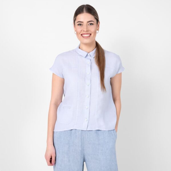 KRISTI Camicia grigio-bluastra