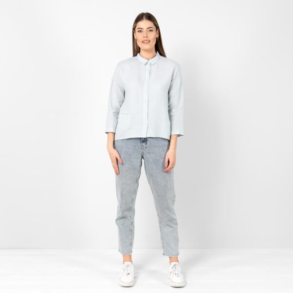 BIANCA Camicia grigio bluastro - immagine 2