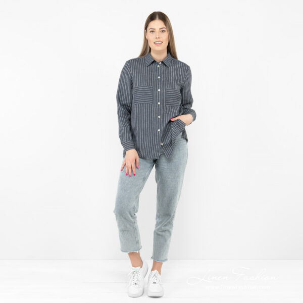 SAFARI Camicia a righe blu - immagine 2
