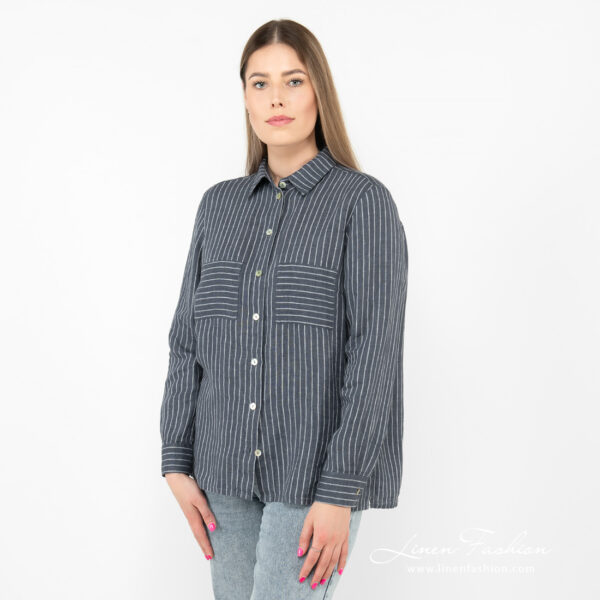 SAFARI Camicia a righe blu - immagine 5