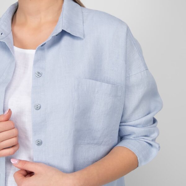 ODILE Camicia azzurro - immagine 4