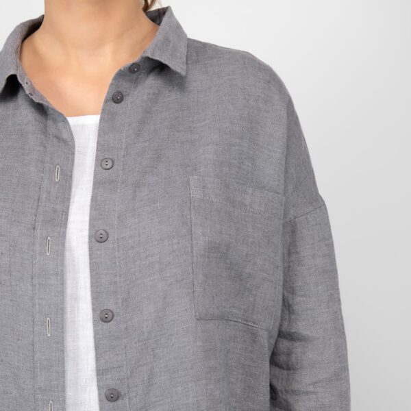ODILE Camicia grigio scuro - immagine 5