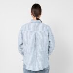 ODILE Camicia a righe blu e bianco