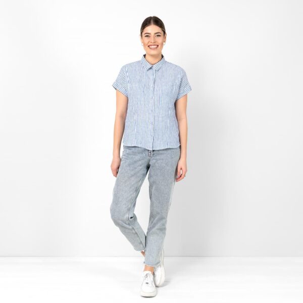 ORSI Camicia a righe blu - immagine 2