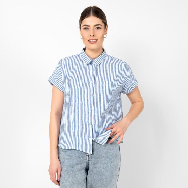 ORSI Camicia a righe blu