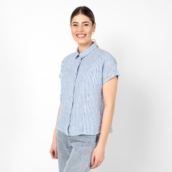 ORSI Camicia a righe blu - immagine 4