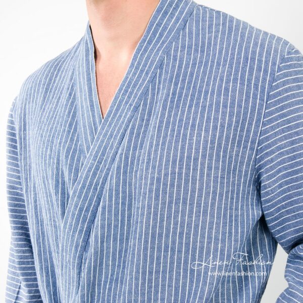 LIN ARAS Accappatoio blu - immagine 3