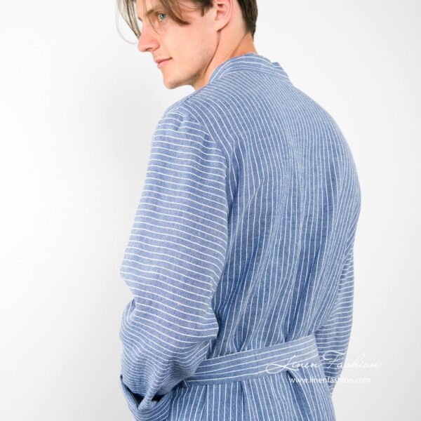 LIN ARAS Accappatoio blu - immagine 5