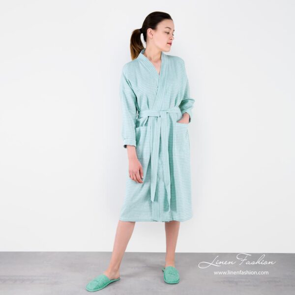 MARY Accappatoio verde chiaro - immagine 2