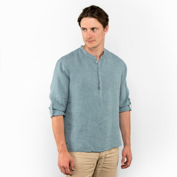 MARTIN Camicia blu acqua