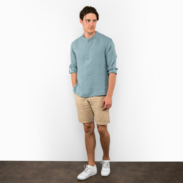 MARTIN Camicia blu acqua - immagine 2