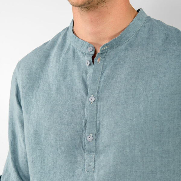 MARTIN Camicia blu acqua - immagine 3