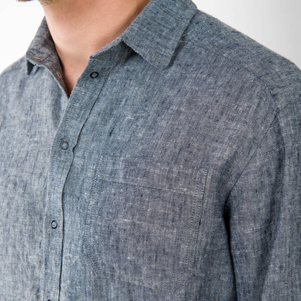 LONGO Camicia blu scuro - immagine 3