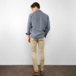 LONGO Camicia blu scuro