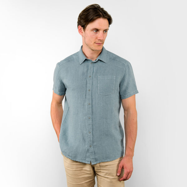 HARVY Camicia blu acqua