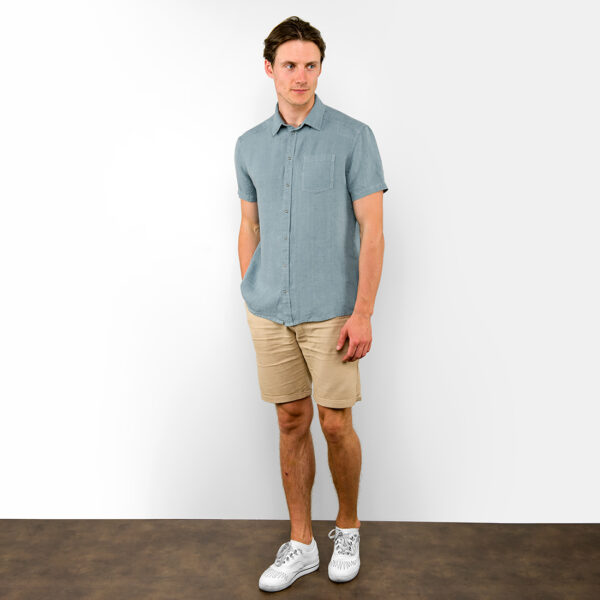 HARVY Camicia blu acqua - immagine 2
