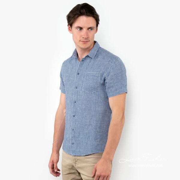 CORTO Camicia a quadri blu