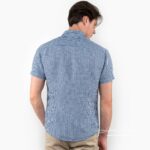 CORTO Camicia a quadri blu