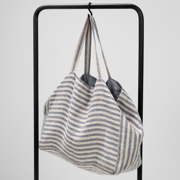 SANTIAGO Borsa a righe blu