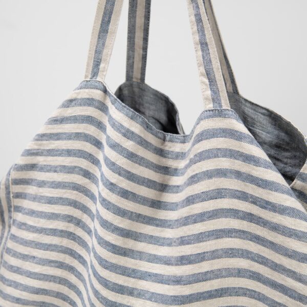 SANTIAGO Borsa a righe blu - immagine 2