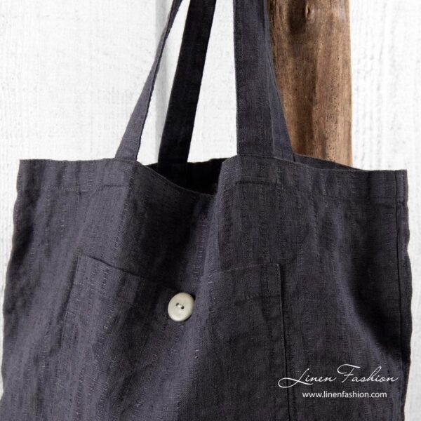 SAGA Borsa tote grigio scuro - immagine 2