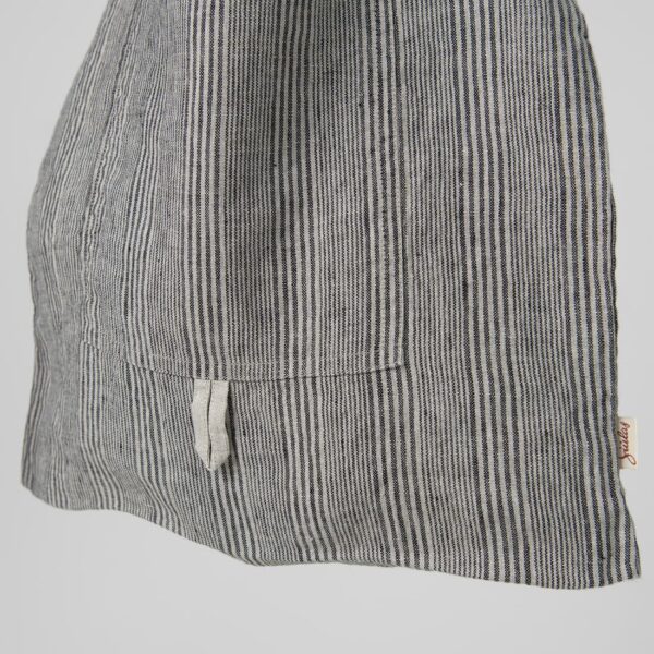 SAGA Borsa tote a righe grigie - immagine 3