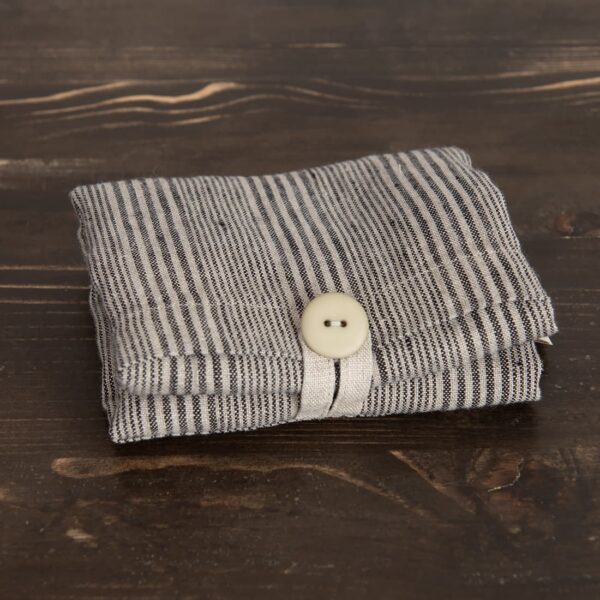 SAGA Borsa tote a righe grigie - immagine 4