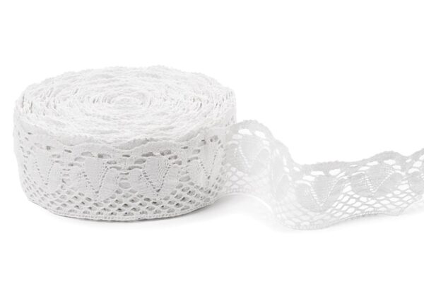 Merletto di lino bianco sporco No. 45