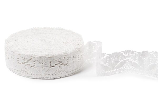 Merletto di lino bianco sporco No. 44