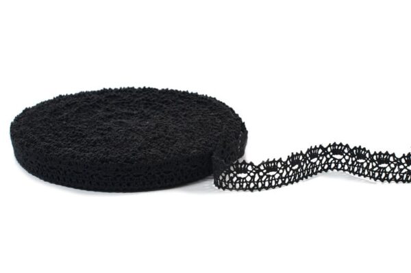 Merletto di lino nero No. 7