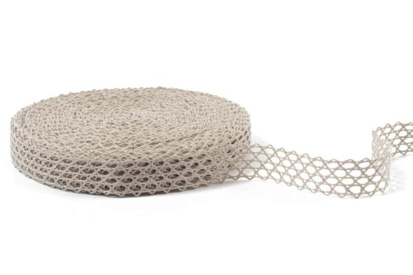 Merletto di lino naturale No. 10