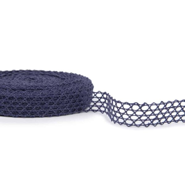Merletto di lino blu scuro No. 53