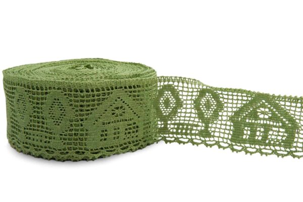Merletto di lino verde No. 46