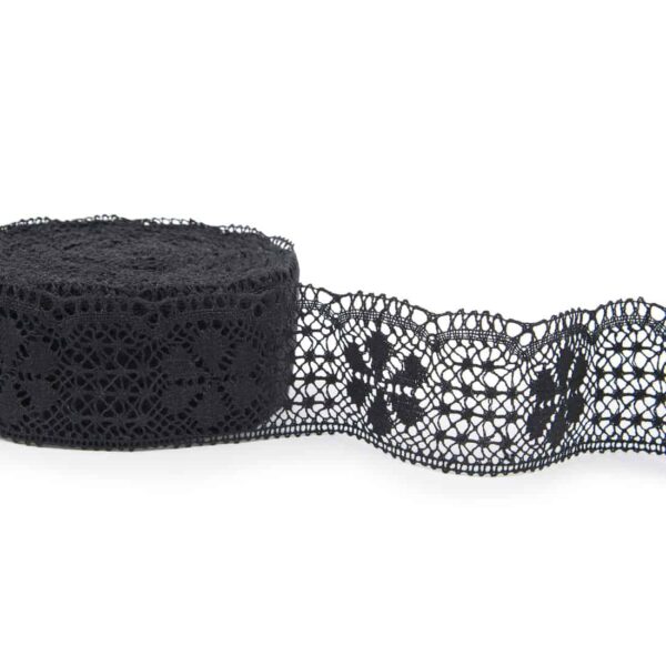 Merletto di lino nero No. 59