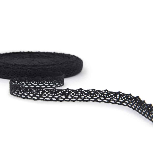 Merletto di lino nero No. 64