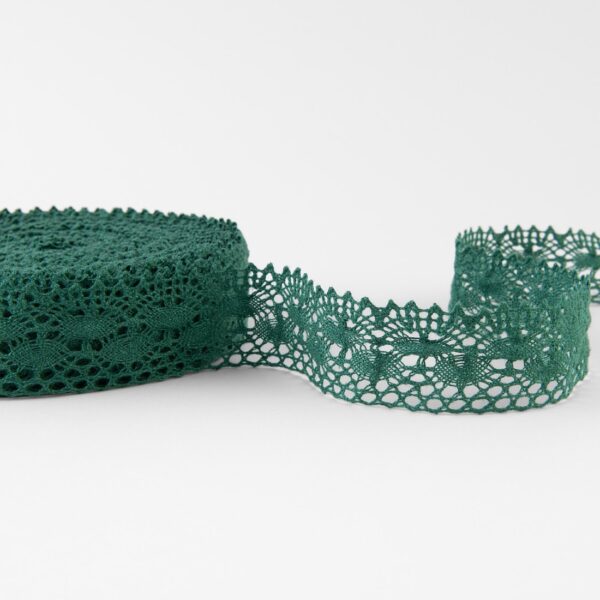 Merletto di lino verde No. 77