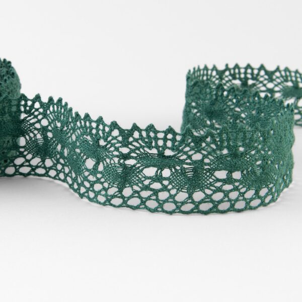 Merletto di lino verde No. 77 - immagine 2