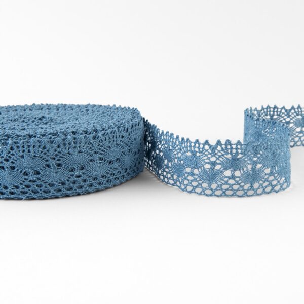 Merletto di lino blu No. 78