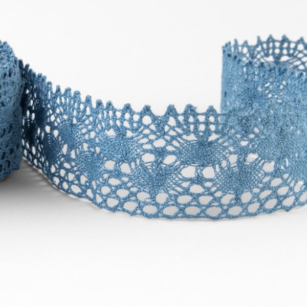 Merletto di lino blu No. 78 - immagine 2