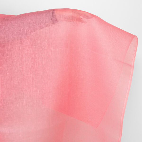 Tessuto di lino velato rosa brillante