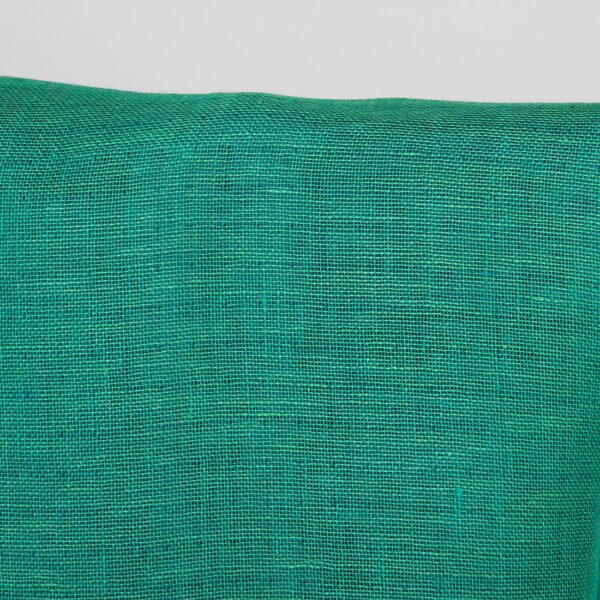 Tessuto di lino double-face blu e verde freddo - immagine 4