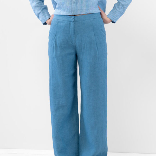 DORIS Pantaloni blu - immagine 2