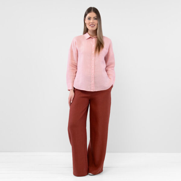 ODILE WEST Camicia rosa - immagine 2