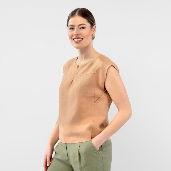 YUTA Blusa marrone - immagine 3