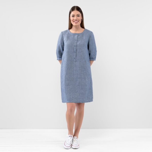 AVA Vestito blu bianco - immagine 5